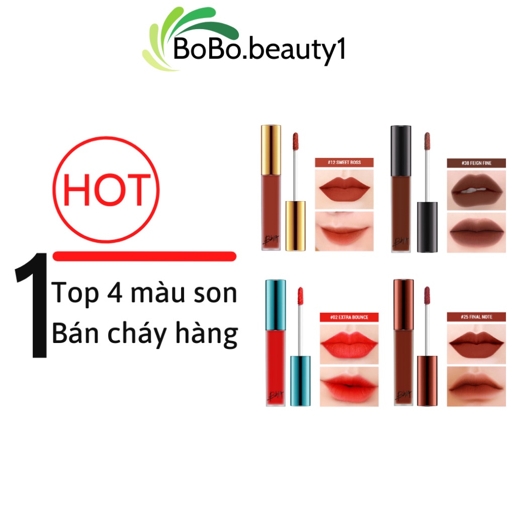 Son kem lì Bbia không trôi chính hãng Hàn Quốc Last Velvet Lip Tint Version 3 ( 4 màu ) 5g