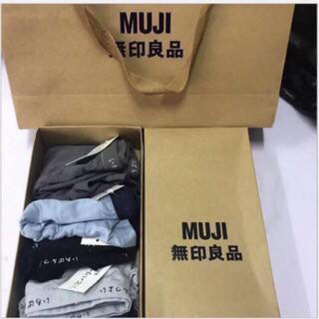 SỊP Muji nam hộp 5 chiếc chất cotton cực đẹp