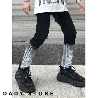 [Ở ĐÂY BÁN ĐỒ ĐẸP] QUẦN JEAN ĐEN VẨY SƠN NAM [HÌNH THẬT]