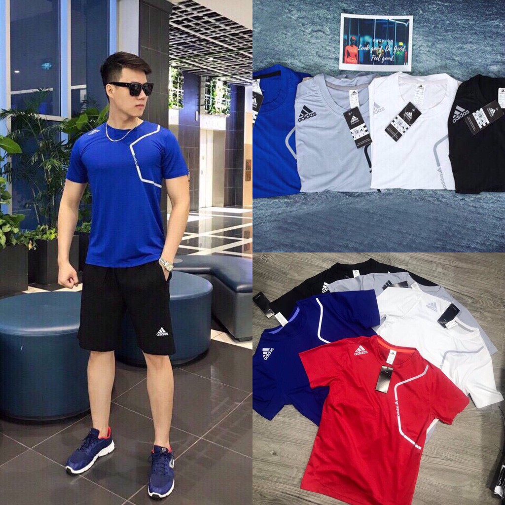 [Mã SR11JUNE5 giảm 20K đơn 50K] Bộ Quần Áo Thể Thao Nam Phối Viền ANH DUY SHOP BTT19 | BigBuy360 - bigbuy360.vn