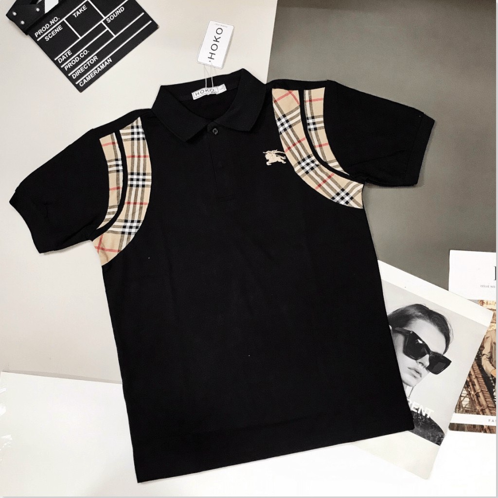 Áo Thun Nam Ngắn Tay cổ trụ cực chất , form chuẩn cho các ae hk