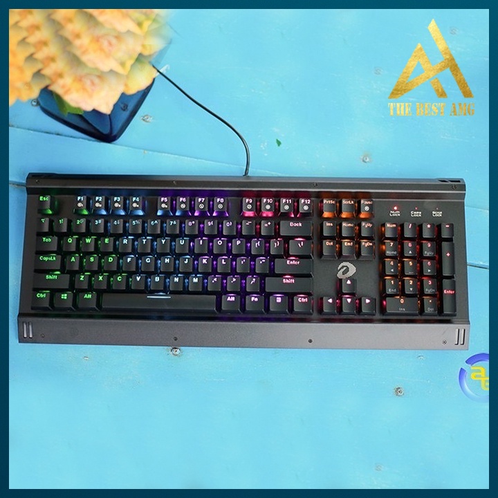 Bàn Phím Cơ Gaming Keycap Xuyên Led Đổi Màu DAREU EK145 Bàn Phím Máy Tính Laptop Có Dây Keyboard Chơi Game