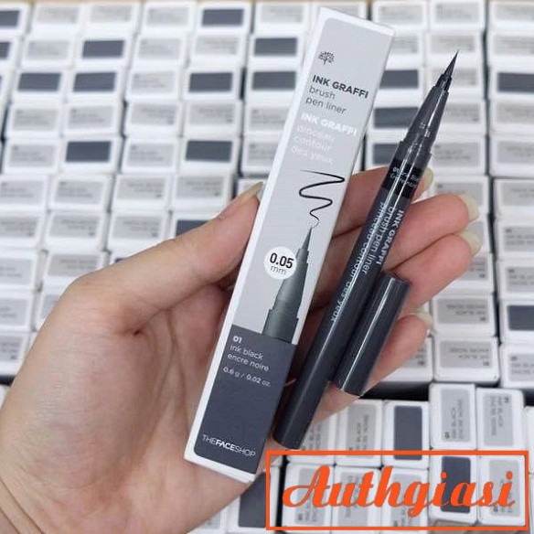 Bút dạ kẻ mắt siêu mảnh The Face Shop Ink Graffi Brush Pen Liner TFS fmgt [Mẫu Mới 2019]