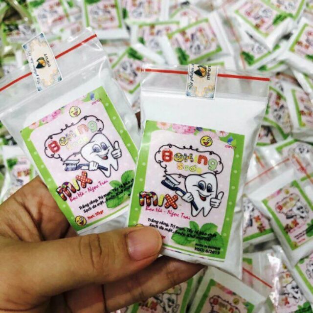 Baking soda trắng răng