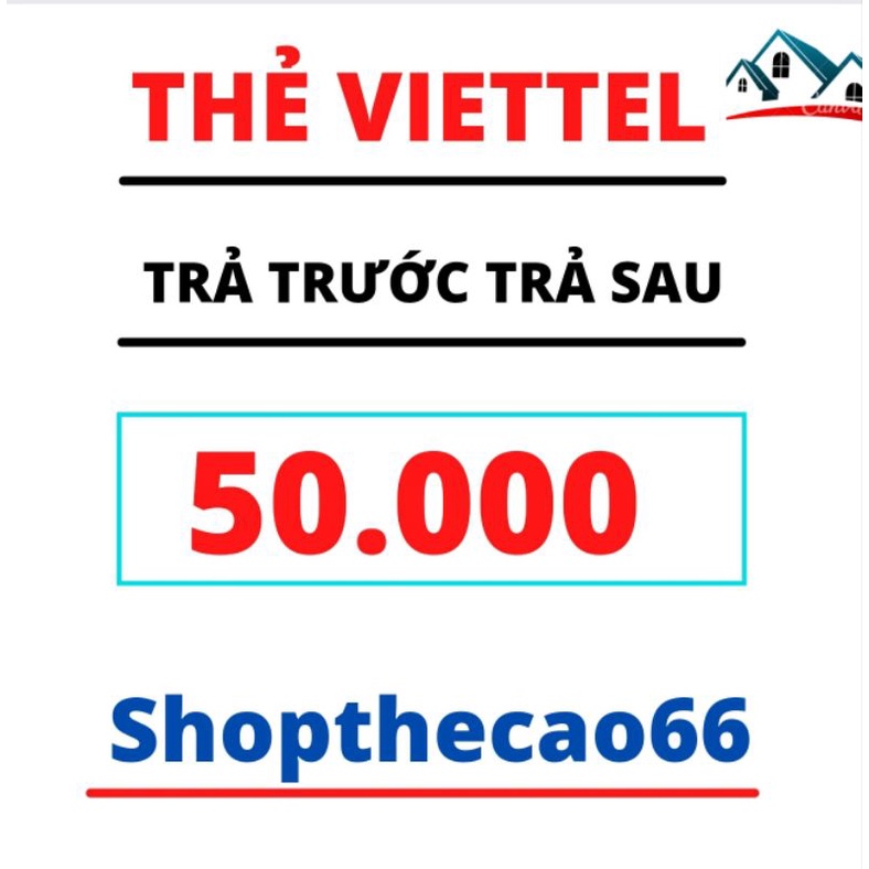 Thẻ cào Viettel 50k nhanh