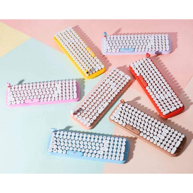 Order-Bàn phím RETRO wifi BT21 x Royche