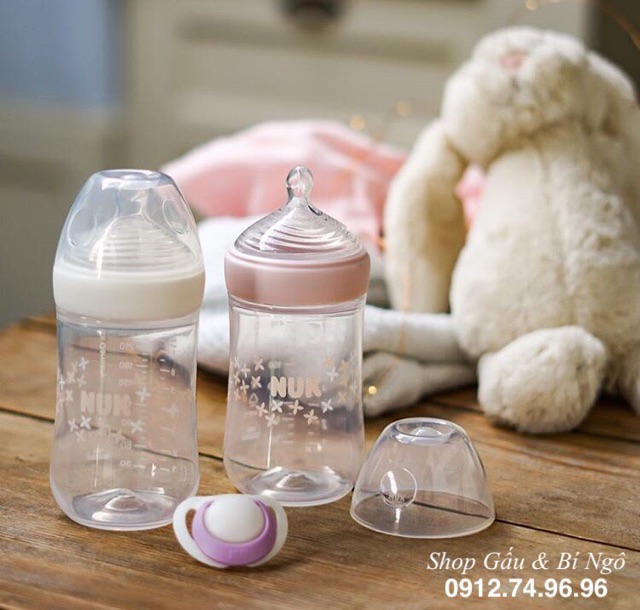 Bình sữa cao cấp NUK Nature Sense - 150ml & 260ml - Made in Germany