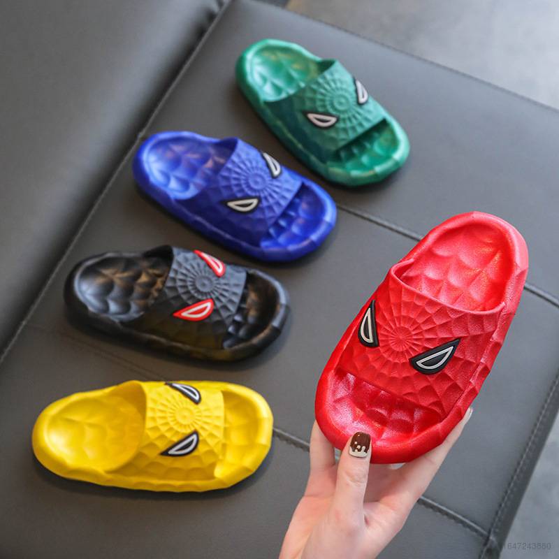 Dép Sandal Đế Mềm Thoáng Khí Chống Trượt In Họa Tiết Hoạt Hình Người Nhện Thời Trang Mùa Hè Cho Bé Traikẹp tóc
