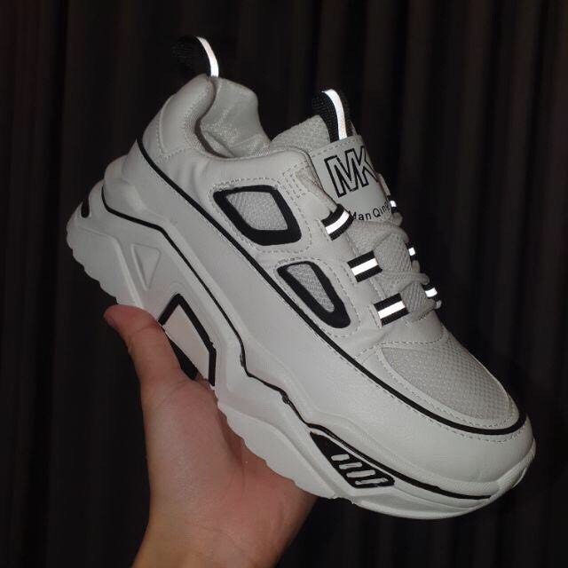 Giày thể thao nữ phản quang MK siêu hót độn 6cm