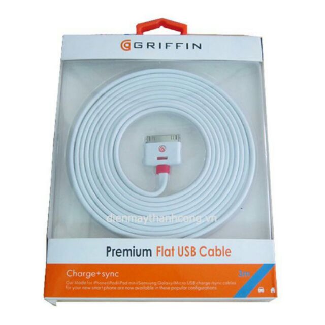 CÁP SẠC IPHONE 4 DÀI 2M CHÍNH HÃNG
