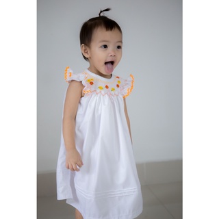 ĐẦM SMOCK CÁNH TIÊN TRẮNG