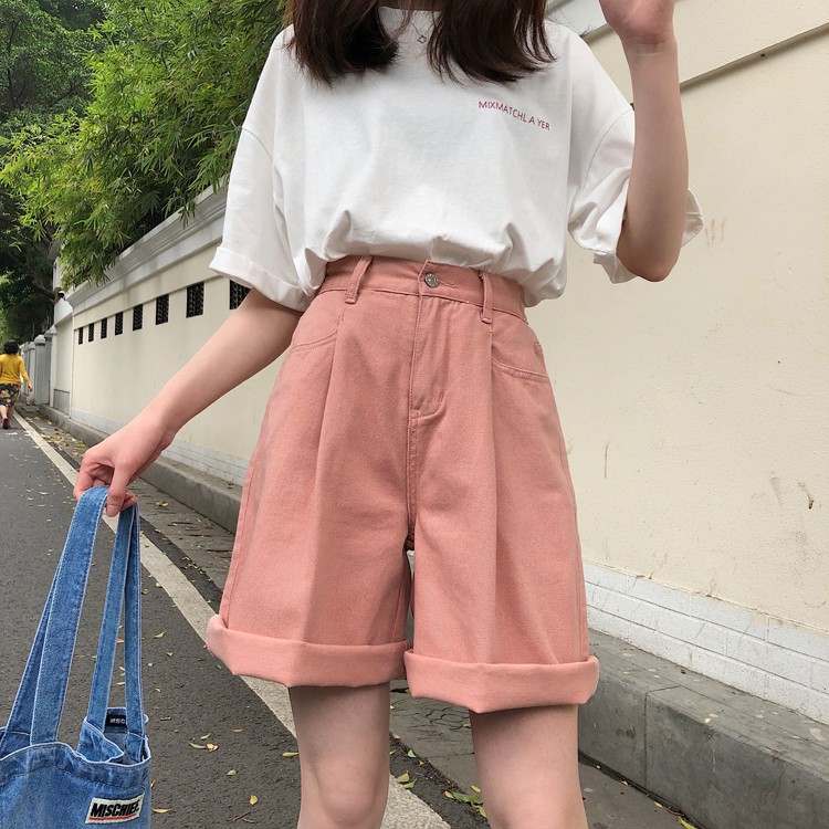 [SẴN] Quần shorts jean nữ Ulzzang Quảng Châu QLJ12