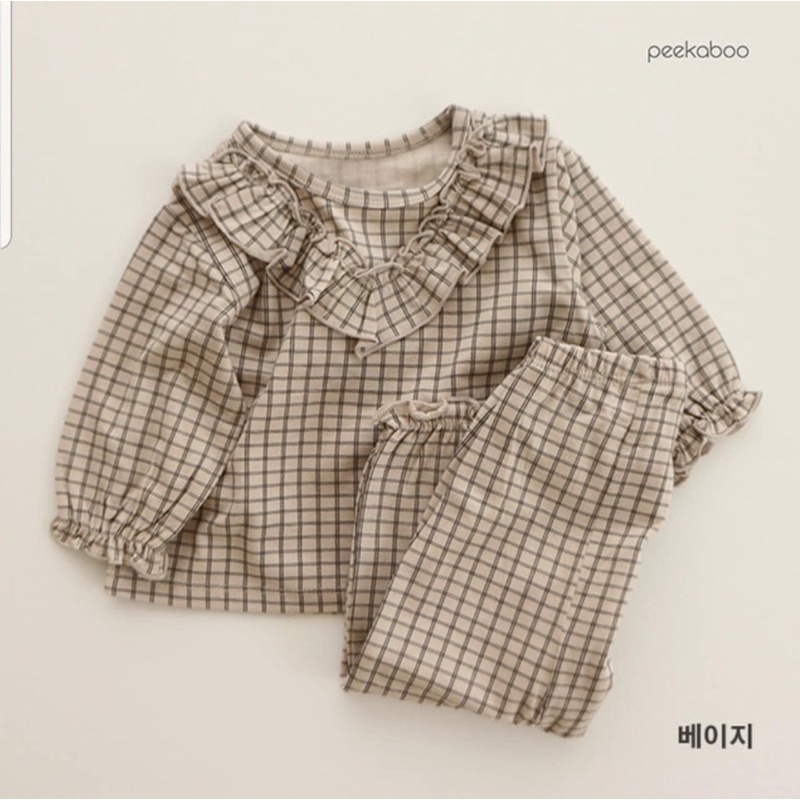Bộ peekaboo kẻ sọc