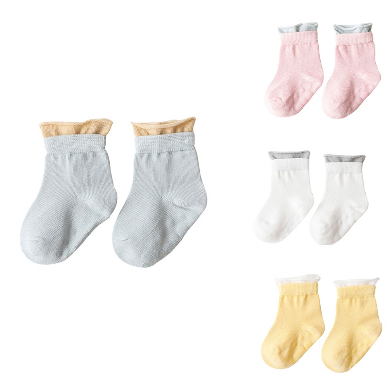 Vớ Cotton Quấn Mắt Cá Chân Chống Trượt Thời Trang Xuân Hè Cho Bé Sơ Sinh