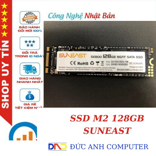 Ổ Cứng SSD SUNEAST/GLOWY M2.2280 128gb  chính hãng- Hàng Chính Hãng 100%, Bảo Hành 36 Tháng, 1 Đổi 1