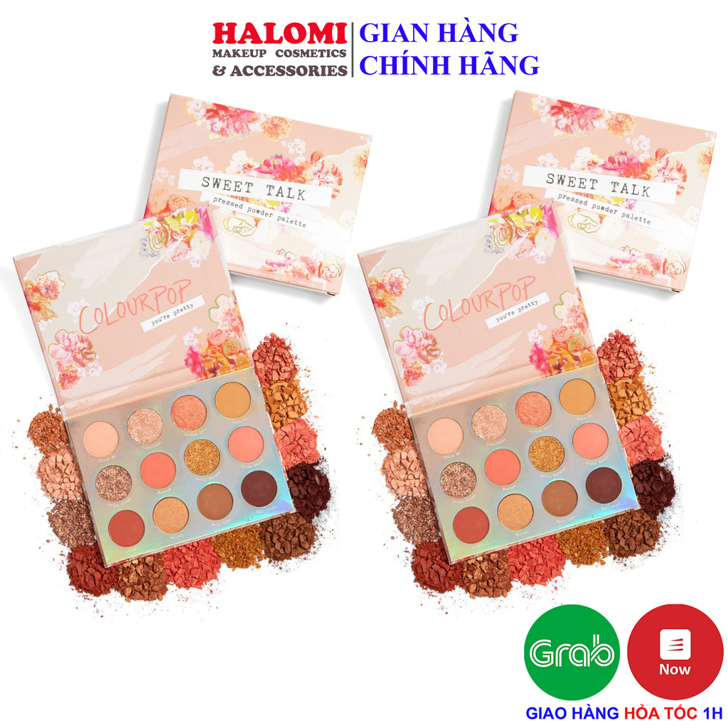 Bảng Phấn Mắt Colourpop Sweet Talk Eyeshadow Palette 12 ô siêu lì chính hãng HALOMI | BigBuy360 - bigbuy360.vn