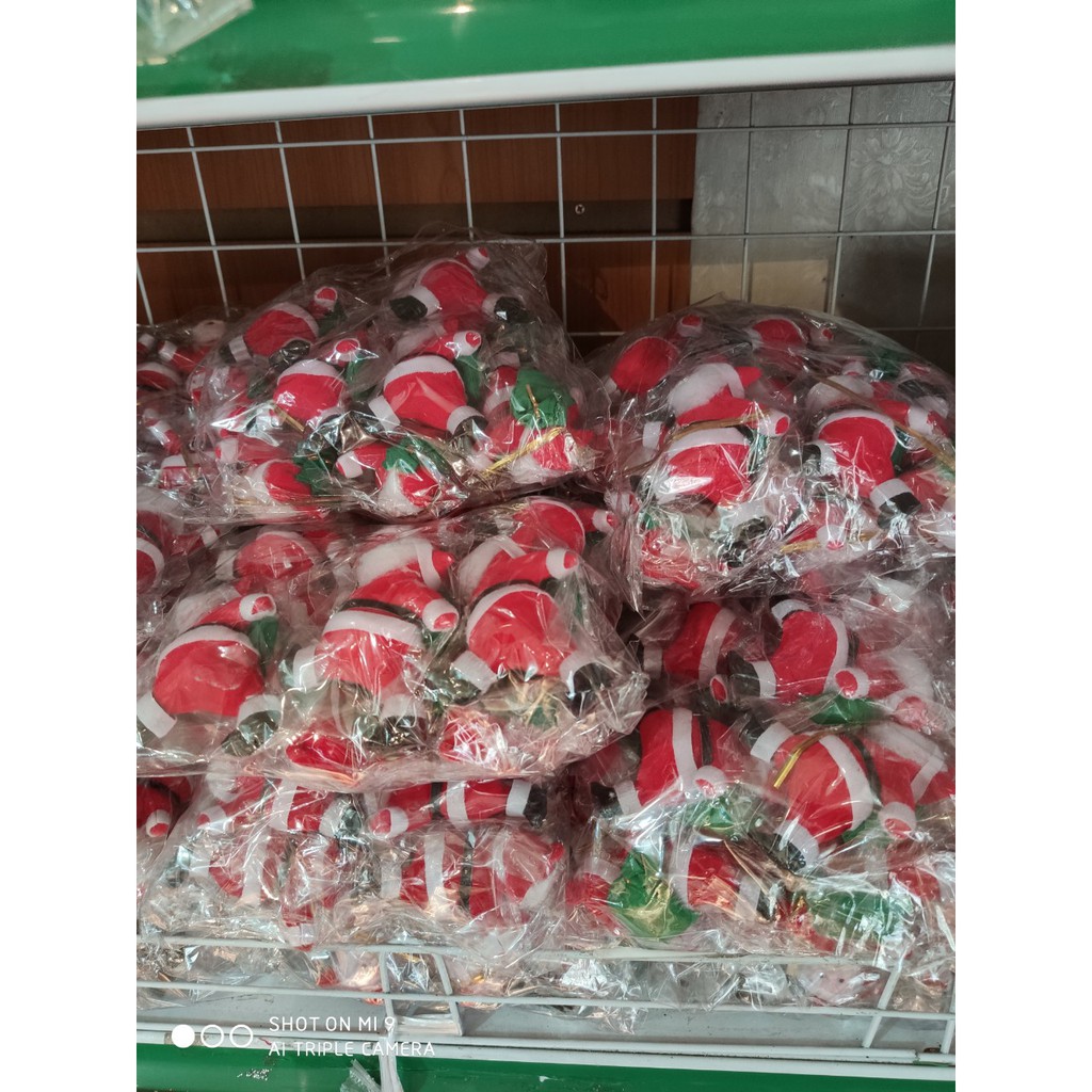 COMBO TÚI 6 ÔNG GIÀ NHUNG TREO CÂY THÔNG NOEL ĐỦ KÍCH CỠ