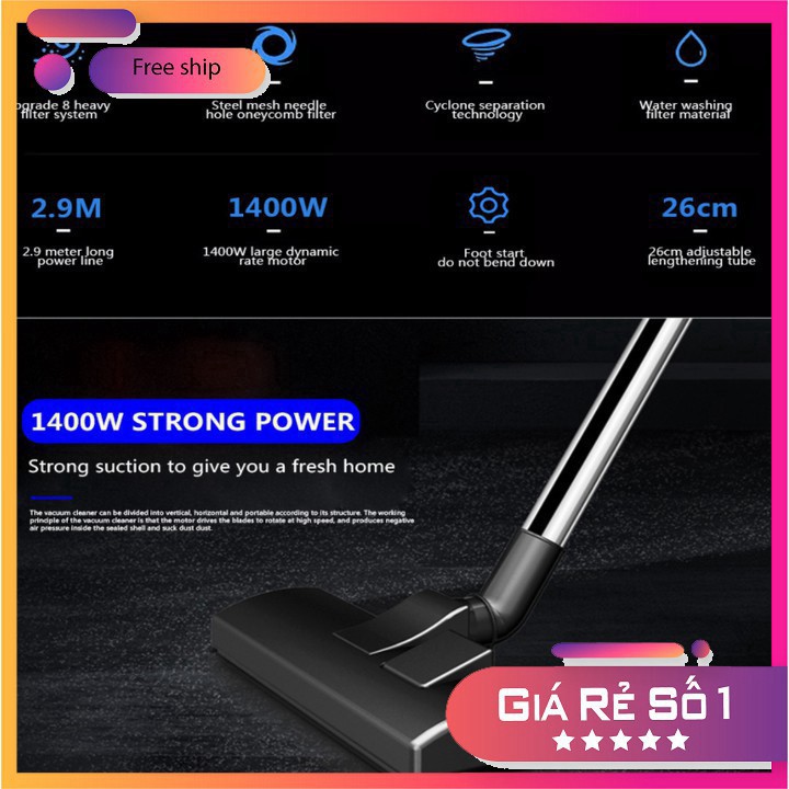 Máy hút BVBụi cao cấp  DSP KD2014 - Công suất 1400W - Dung tích chứa BVBụi: 2 L - Hàng Nhập Khẩu BVB | BigBuy360 - bigbuy360.vn