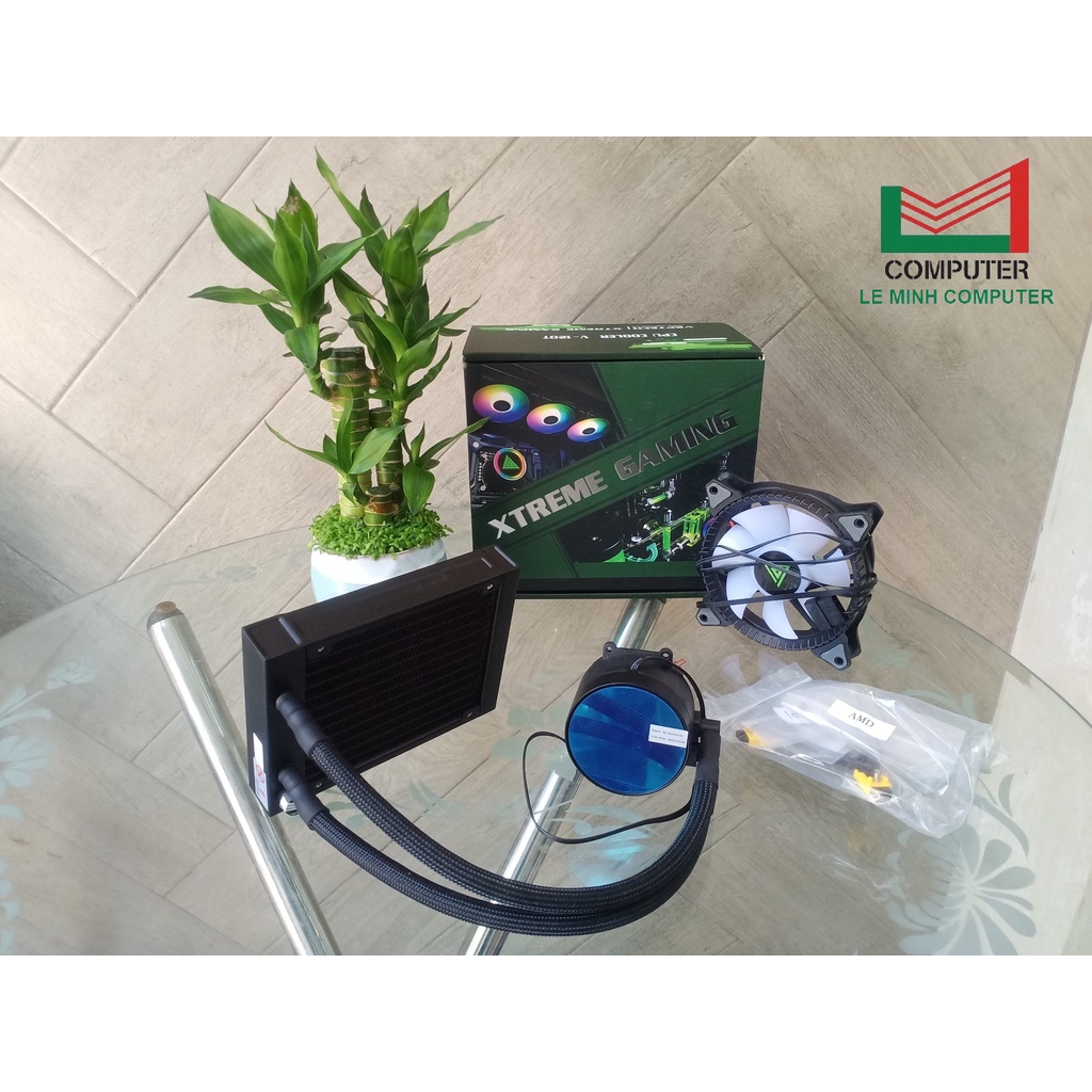 Quạt tản nhiệt CPU Tản nhiệt nước AIO VSPTECH V-120T XTREME GAMING Sync LED ARGB 120mm
