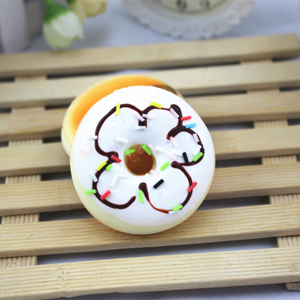 Đồ Chơi Dạng Nén Đàn Hồi Hình Bánh Donut Giúp Giảm Căng Thẳng