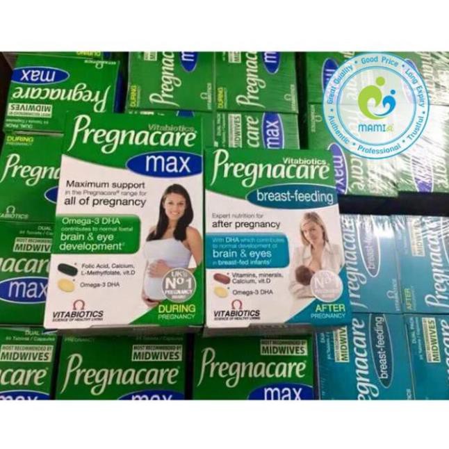 Vitamin bầu (84v) bổ sung dinh dưỡng cho bà bầu và mẹ sau sinh Pregnacare Max, UK