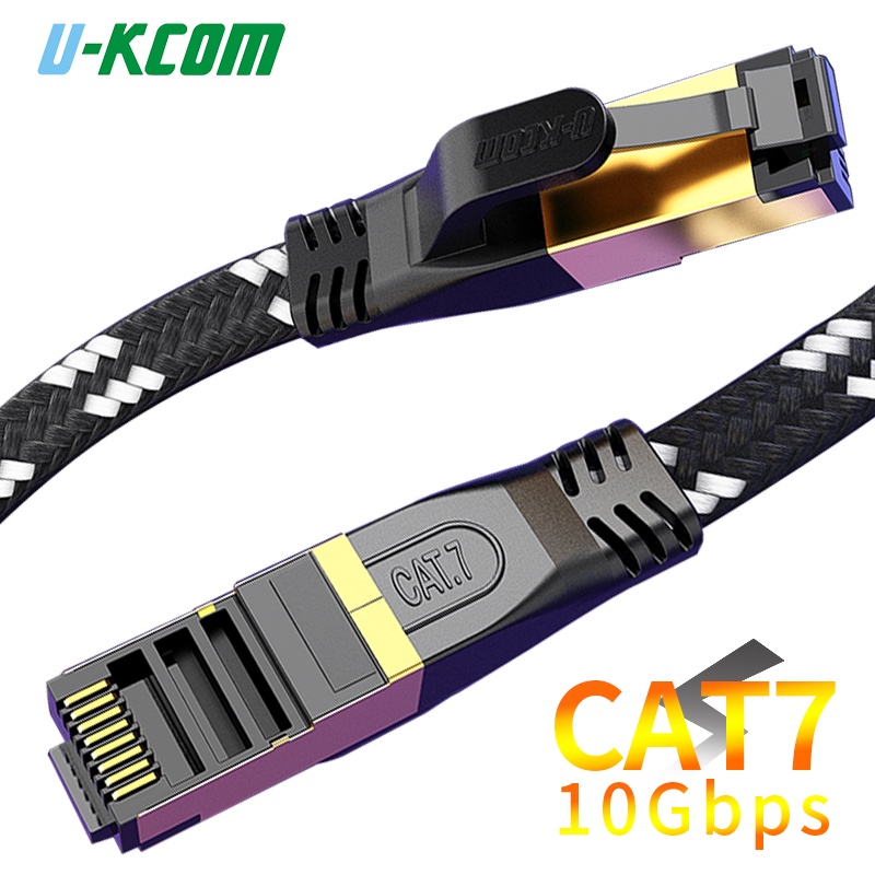 Cáp mạng U-KCOM CAT7 10Gbps RJ45 cho PC Laptop TV Box Mac đa năng