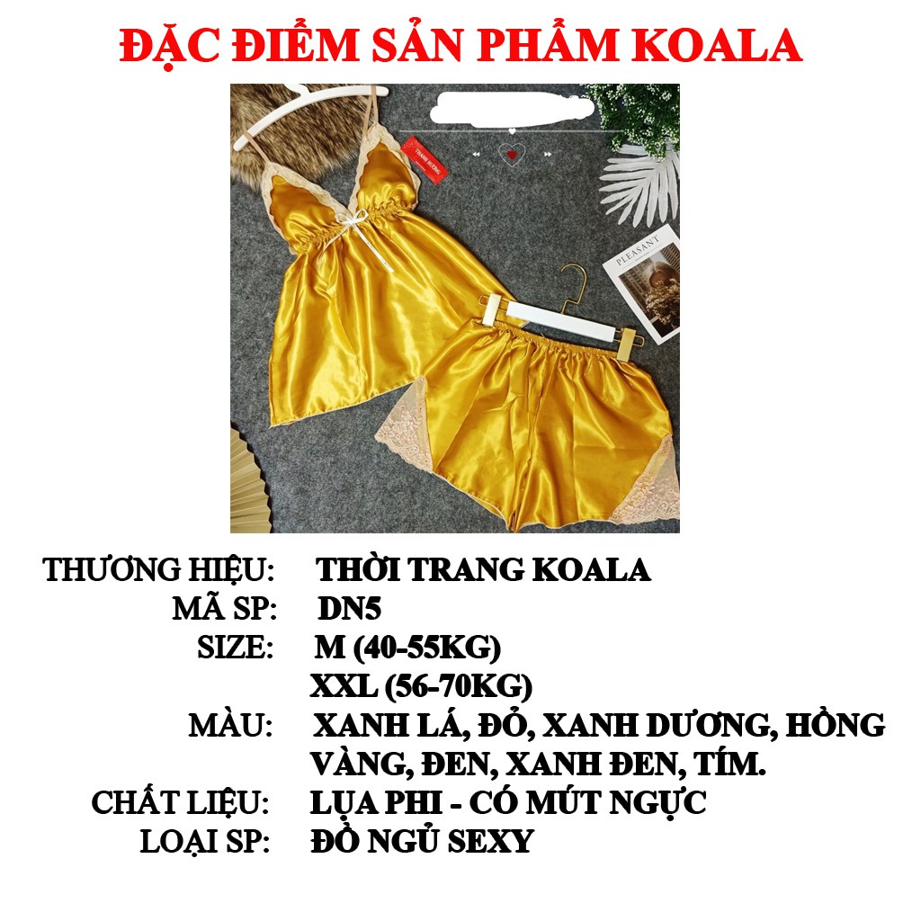 Đồ ngủ 2 dây bigsize chất lụa phi có mút hở lưng sexy, quần có ren tam giác xinh xắn, TTKL_DN5 | BigBuy360 - bigbuy360.vn