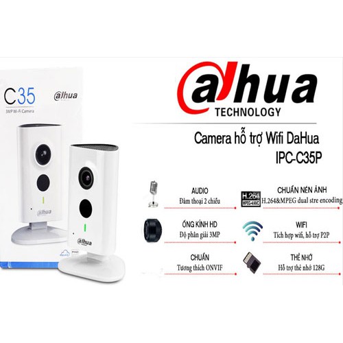 Camera IP Dahua DH-IPC-C35P (3MP) - Hàng chính hãng