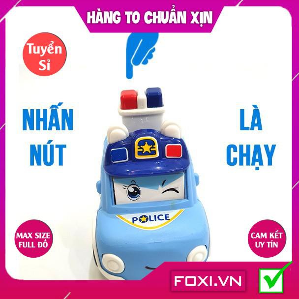 Xe đồ chơi cảnh sát police FOXI màu hồng và màu xanh siêu Đồ chơi trong nhà dễ thương cho các bé