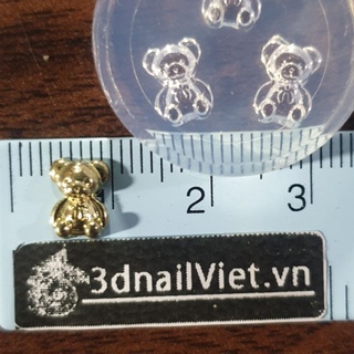 Khuôn 3d nail việt - mẫu 3 gấu mini