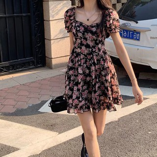 Váy hoa nhí tay bồng dễ thương