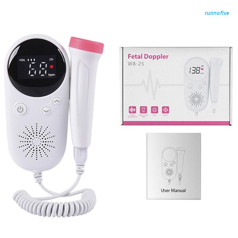 Máy đo nhịp tim thai nhi doppler 2.5 MHz màn hình LCD di động