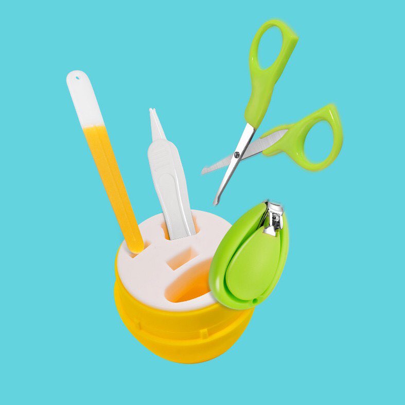 [HCM - SIÊU RẺ] BỘ BẤM MÓNG TAY CHO BÉ HÌNH QUẢ TRỨNG