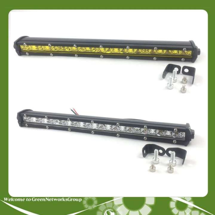 Combo cặp đèn trợ sáng Bar Offroad 12 bóng sáng trắng vàng GreenNetworksGroup