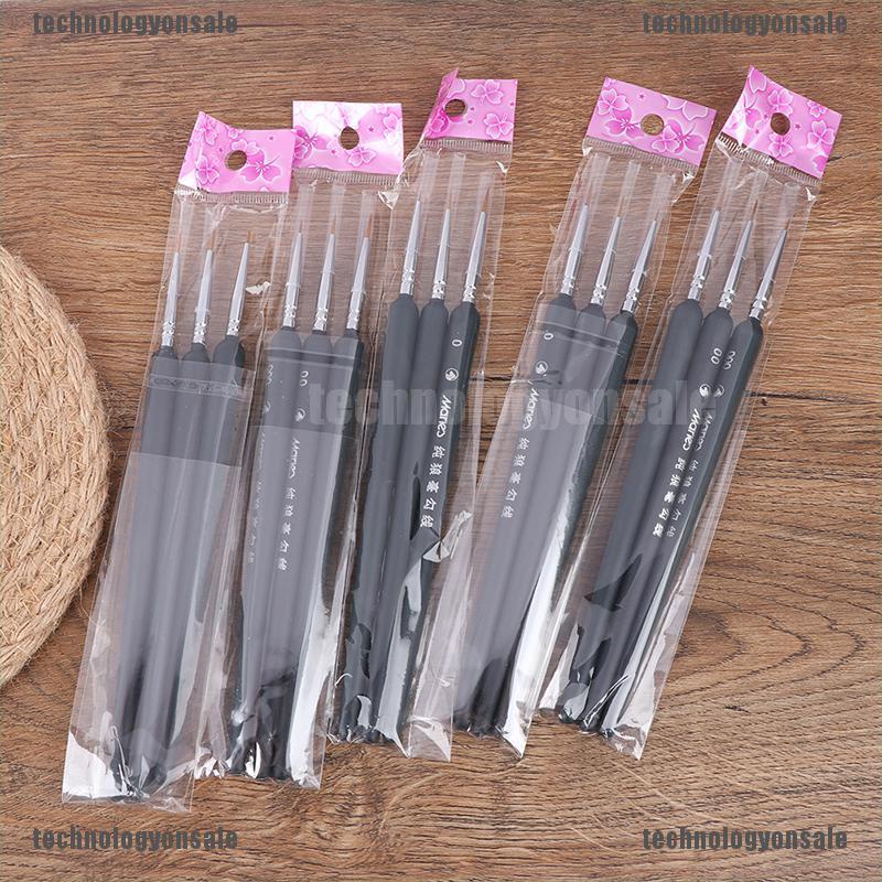 Bộ 3 Cọ Vẽ Tranh Sơn Dầu Mini Chuyên Nghiệp