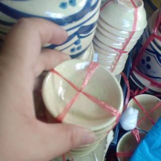 chén đá muối tiêu, nước chấm có  sạn (set 20 c)