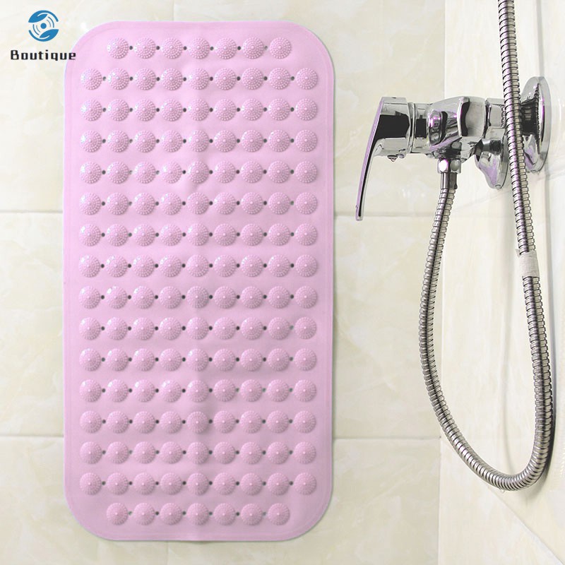 ✿♥▷ Large Strong Suction PVC Bathroom Shower Mat Anti Non Slip Bath Foot Massage Pad 74x38cm