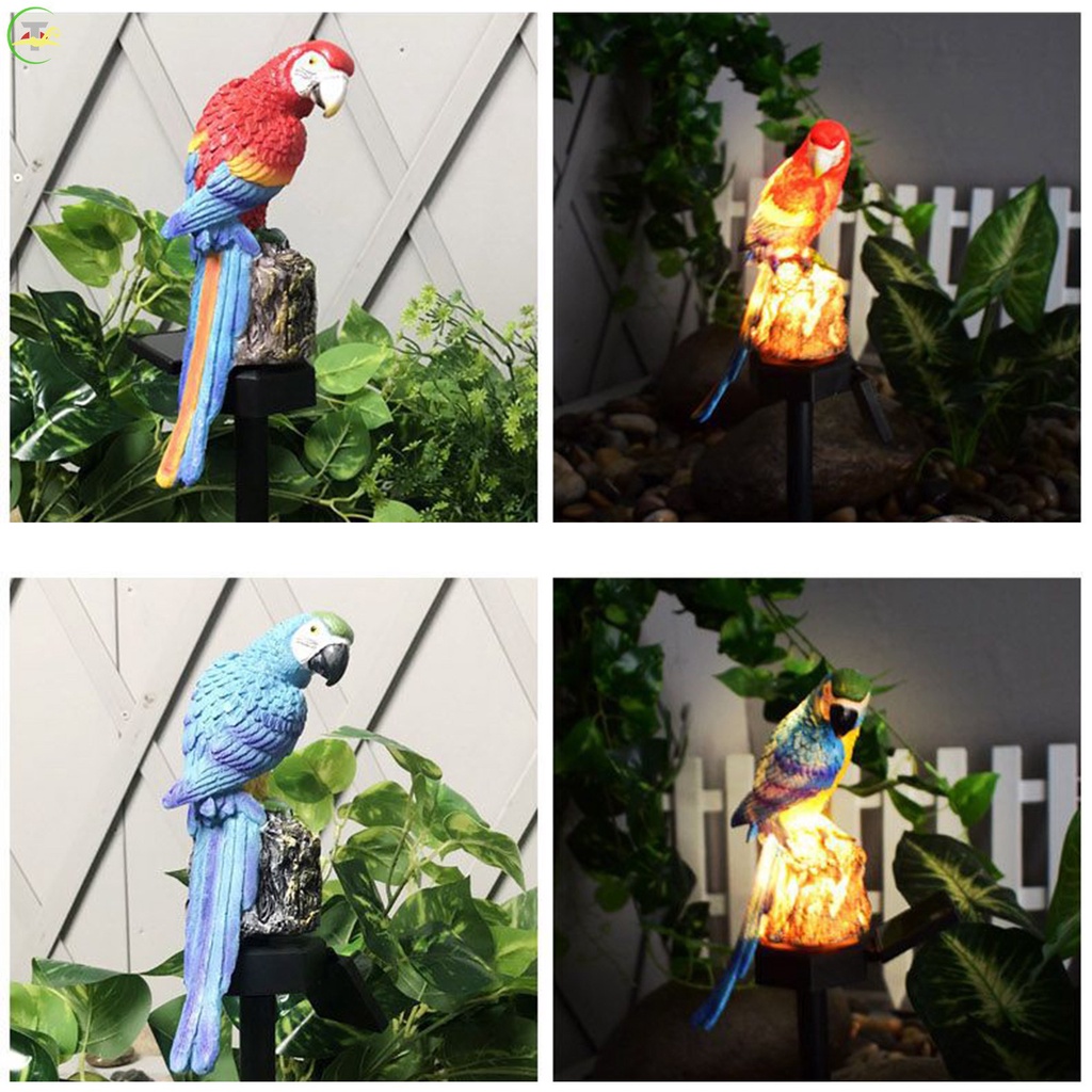 Đèn Led Trang Trí Sân Vườn Hình Chim Vẹt Nhiệt Đới Sử Dụng Năng Lượng Mặt Trời