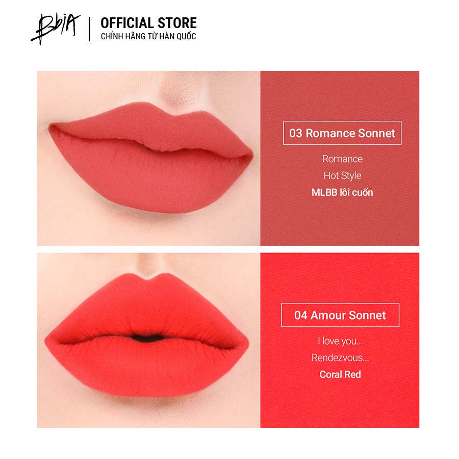 Son kem Bbia Blur Tint Version 1 (5 màu) 4.4g - Bbia Offical Store | Thế Giới Skin Care