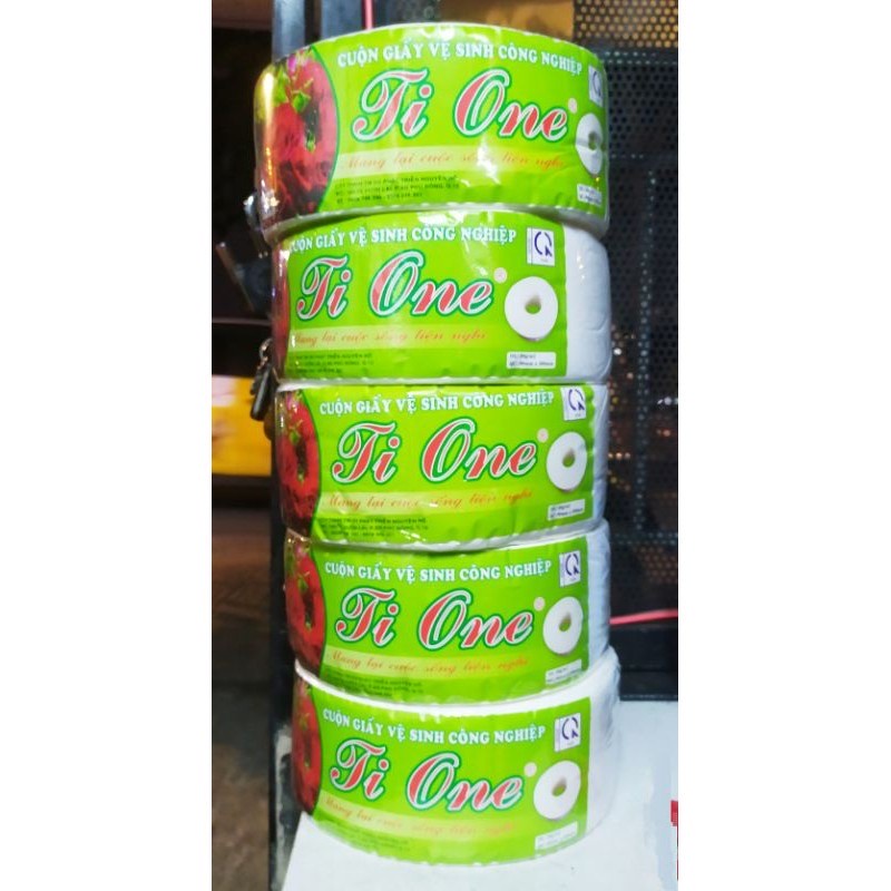 Giấy  vệ sinh cuộn lớn Tione 450g