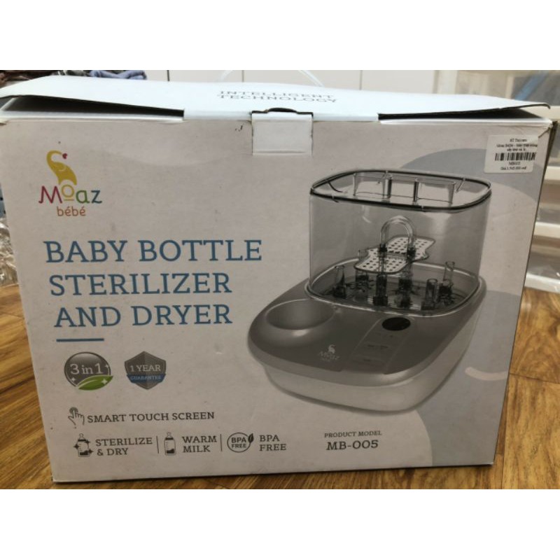 Máy tiệt trùng bình sữa Moaz Bébé (thanh lý)