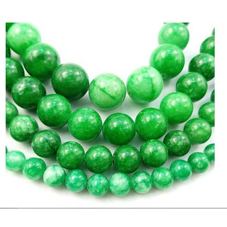 60 viên đá chalcedony TN xanh trắng size 6mm / có thêm size 8/10/12mm