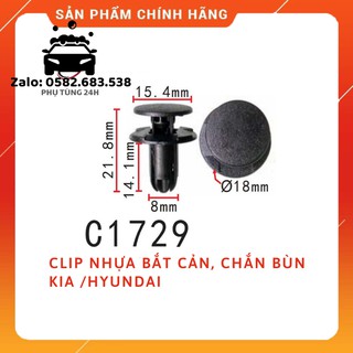 [SIÊU RẺ] Clip nhựa bắt cản trước, bắt vè nhựa chắn bùn, [Huyndai,kia,mazda,for,honda,gm...]/ 1GÓI- Hàng Xịn.
