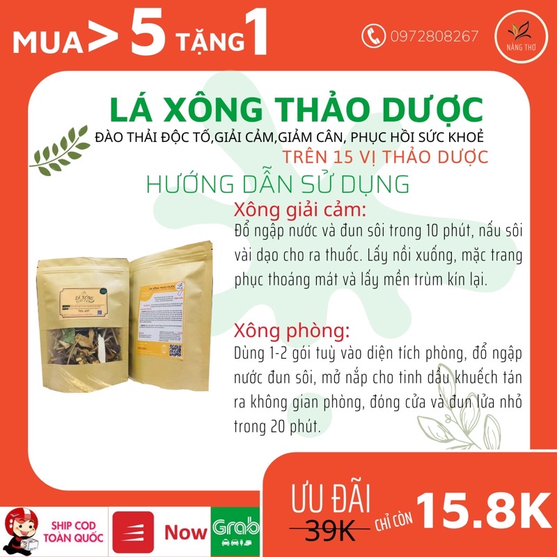 Lá Xông Thảo Mộc Sau Sinh, Giải Cảm Nàng Thơ15 Vị Thảo MộcTăng Sức Đề Kháng