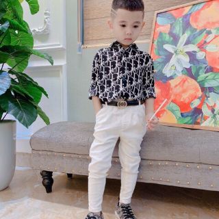 Áo sơ mi lụa cho bé trai 8-22kg