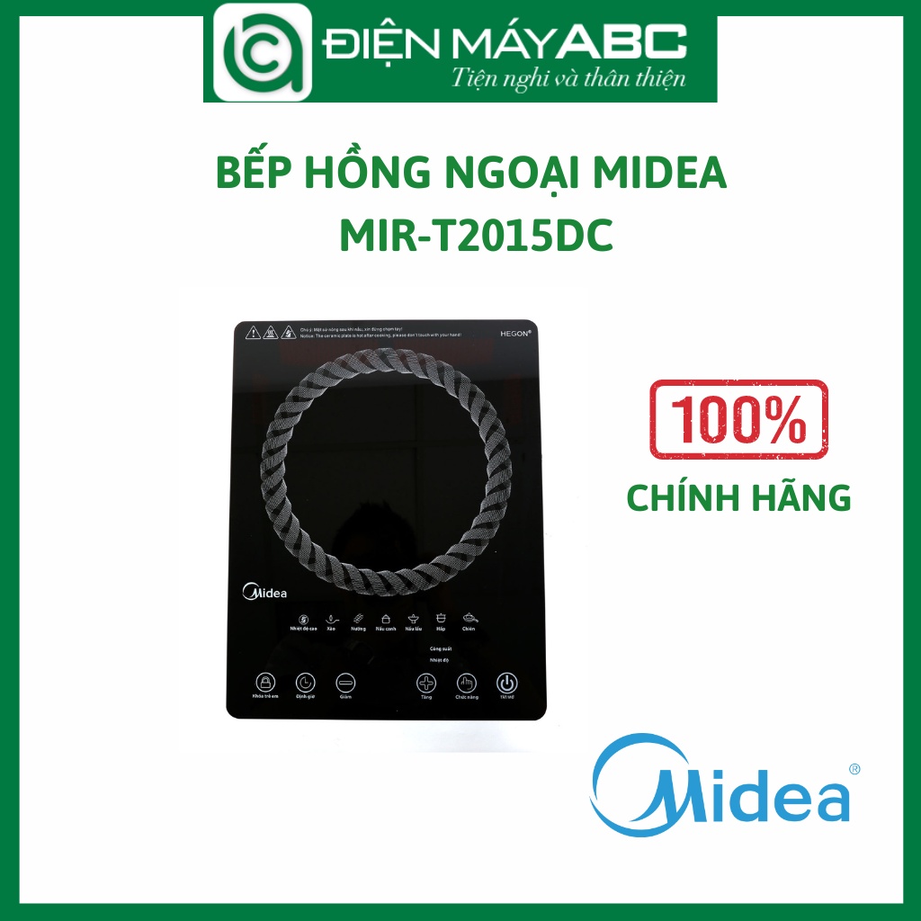 Bếp hồng ngoại Midea MIR-T2015DC - Hàng Chính Hãng