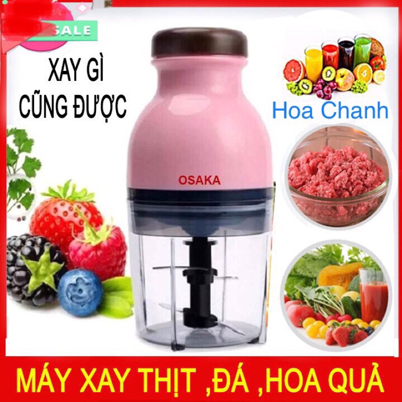 [OSAKA] Máy Xay Thịt ,Xay Đá, Xay Sinh Tố, Máy Xay Đa Năng Nhật Bản Công Suất 350W Nắp Dẹt Siêu Tiện Ích