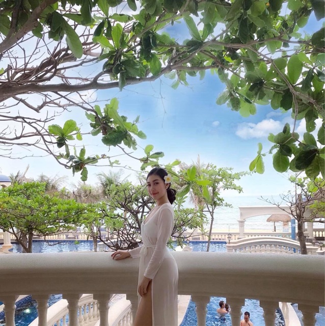 Áo khoác kimono đi biển 2 màu trắng đen (feedback khách) | BigBuy360 - bigbuy360.vn