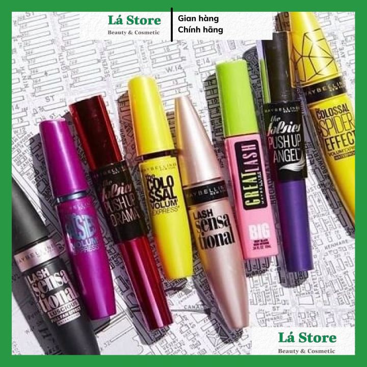 HÀNG CHÍNH HÃNG - Mascara dài mi và tơi mi tự nhiên Maybelline New York