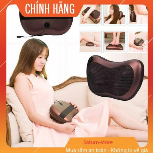 Gối Massage Hồng Ngoại Magic Home 8 Bi dành cho MỌI LỨA TUỔI - AN TOÀN , HIỆU QUẢ - Giảm đau, thư giãn tại nhà